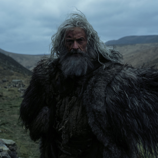Why was Hugh Jackman 'internally grumpy' after filming his first scene for The Death of Robin Hood?